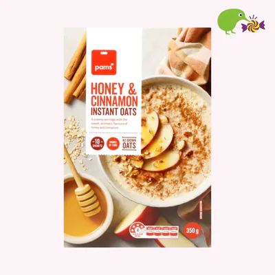 Pams Honey & Cinnamon Instant Oats
