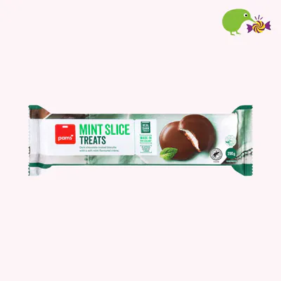 Pams Mint Slice Treats Biscuits