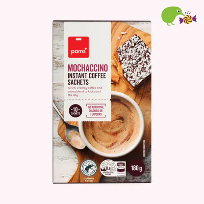 Pams Mochaccino Flavoured Instant Coffee Sachets