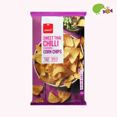 Pams Sweet Thai Chilli Flavoured Corn Chips