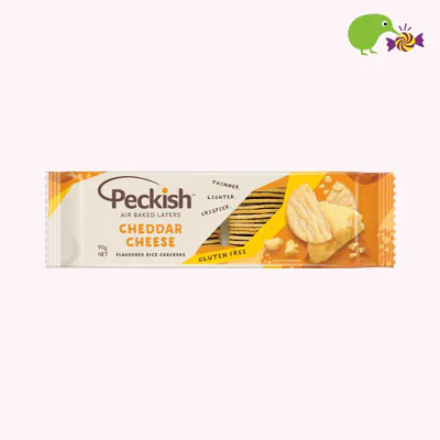 Peckish Cheddar Cheese Flavoured Rice Crackers