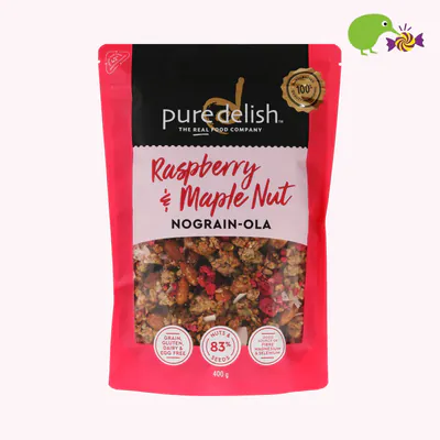 Pure Delish Raspberry & Maple Nut Nograin-Ola