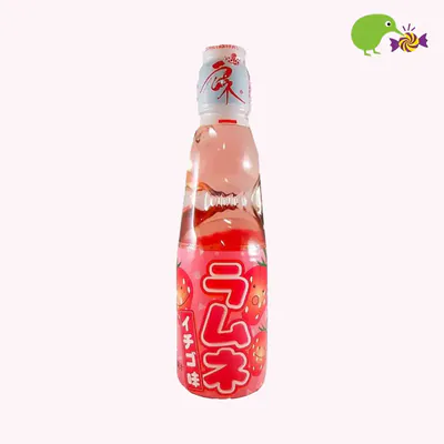 Ramune Strawberry Sparkling Soft Drink