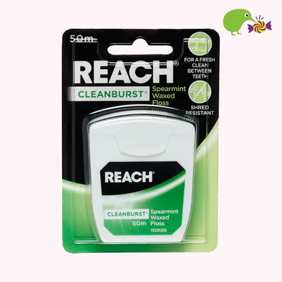 Reach Cleanburst Spearmint Waxed Dental Floss