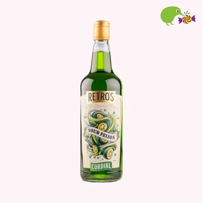 Retro Sour Feijoa Cordial