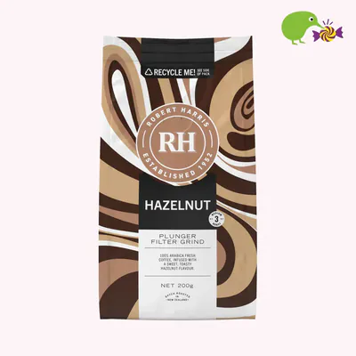 Robert Harris Infused Hazelnut Plunger Filter Grind Coffee