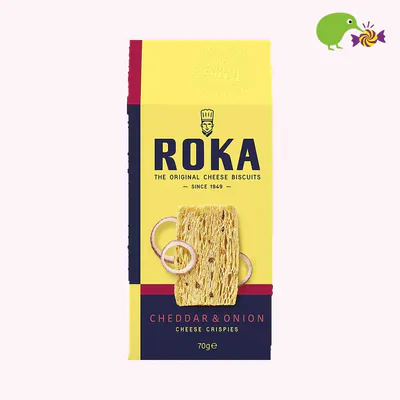 Roka Cheddar & Onion Cheese Crispies