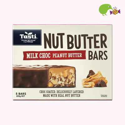 Tasti Milk Choc Peanut Butter Nut Butter Bars