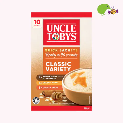 Uncle Tobys Oats Classic Variety Quick Sachets