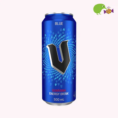 V Blue Guarana Energy Drink