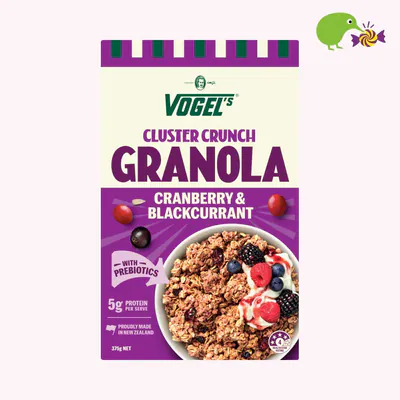 Vogel's Cluster Crunch Cranberry & Blackcurrant Granola