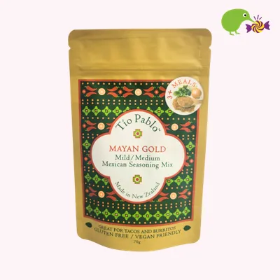 Tio Pablo Mayan Gold Mild/Medium Mexican Seasoning Mix