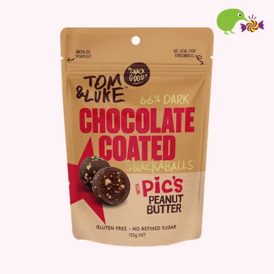 Tom & Luke Pic's Peanut Butter Chocolate Coated Snackaballs