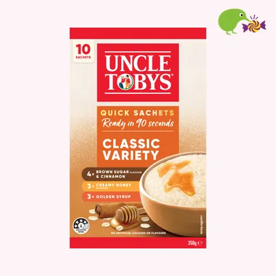 Uncle Tobys Oats Classic Variety Quick Sachets
