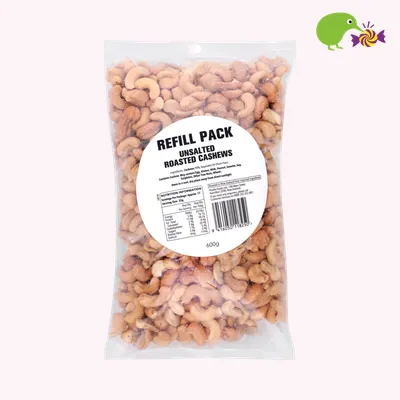 Unsalted Roasted Cashews Refill Pack