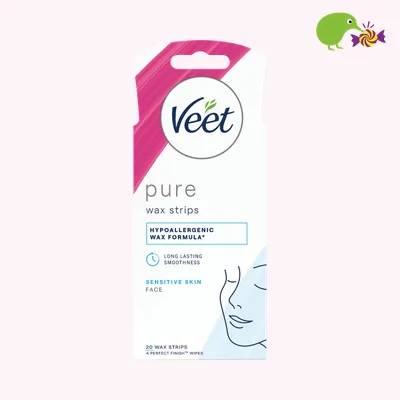 Veet Pure Cold Wax Strips Face Hair Removal