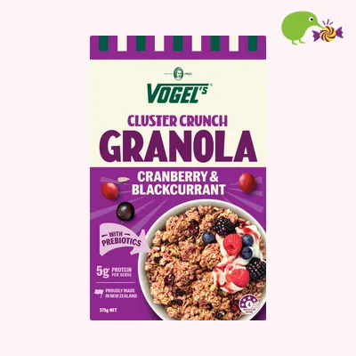 Vogel's Cluster Crunch Cranberry & Blackcurrant Granola