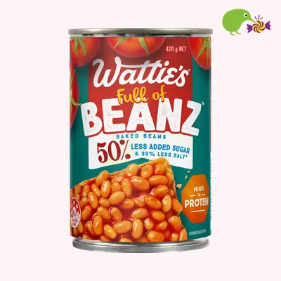 Wattie's Baked Beans 50% Less Added Sugar