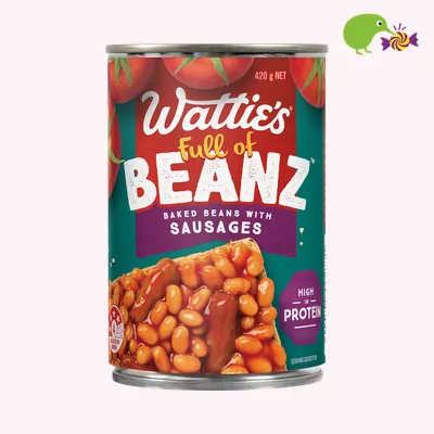 Wattie's Baked Beans With Sausages