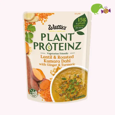 Wattie's Plant Proteinz Lentil & Roasted Kumara Dahl With Ginger & Turmeric