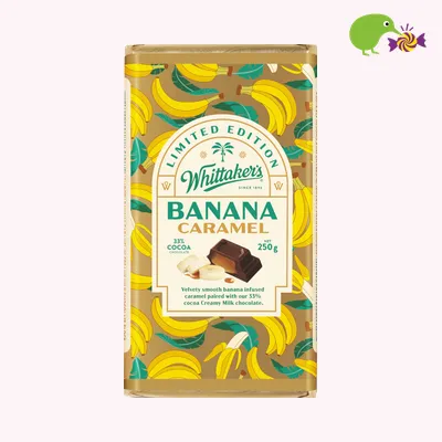 Whittaker's Banana Caramel Milk Chocolate Block