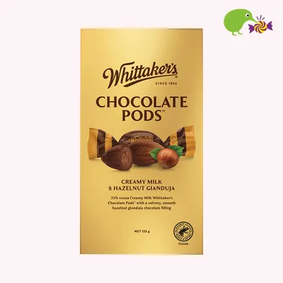 Whittaker's Hazelnut Gianduja Chocolate Pods Pouch