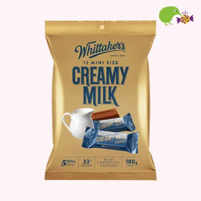 Whittaker's Mini Size Creamy Milk 12 Chocolate Bars