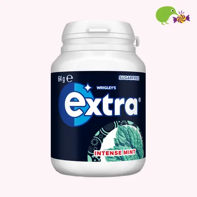 Wrigley's Extra Intense Mint Sugar Free Chewing Gum Bottle