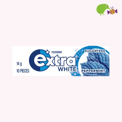Wrigley's Extra White Peppermint Sugar Free Chewing Gum